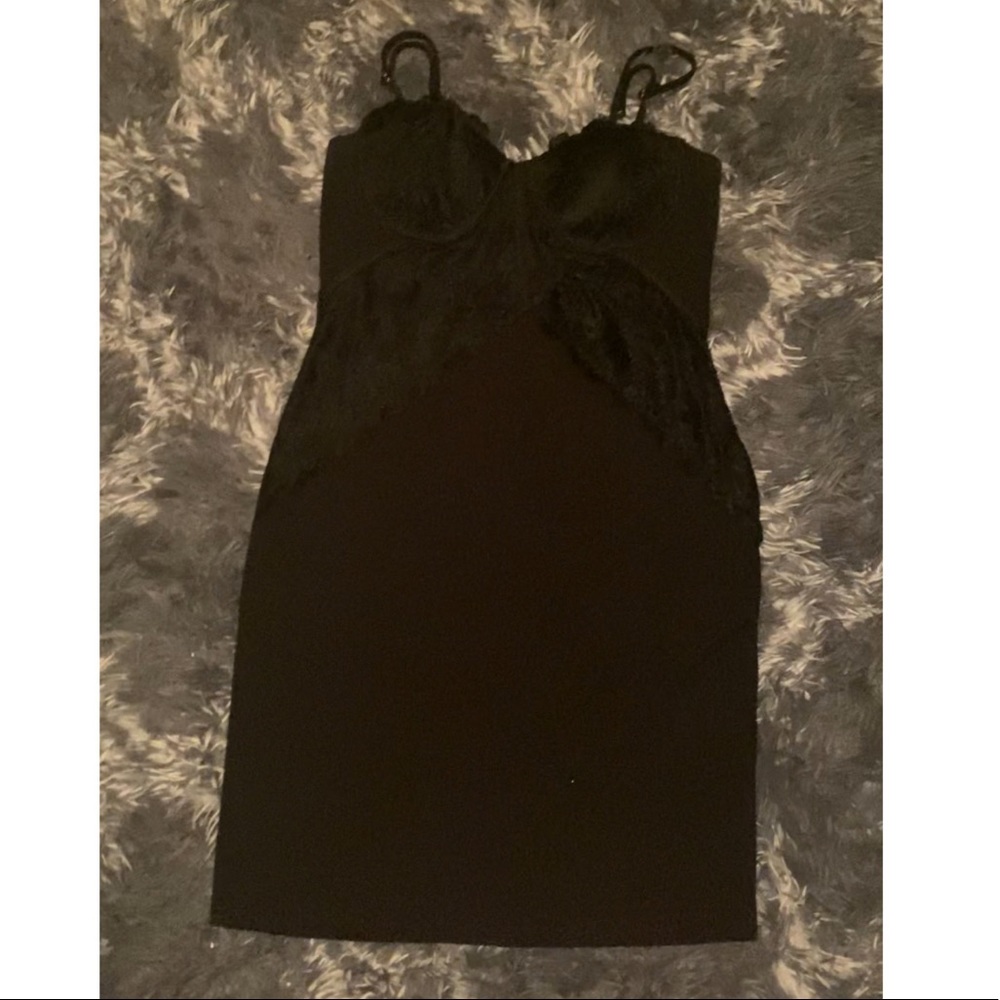 Black mini dress